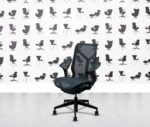 refurbished herman miller cosm chair graphite frame leaf arms nightfall mesh