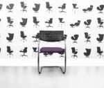 refurbished vitra visavis meeting chair black plastic back multi colour refurbished vitra visavis meeting chair black plastic back multi colour