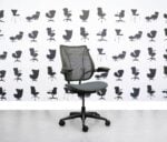 refurbished humanscale liberty task chair black frame multi colour