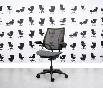 refurbished humanscale liberty task chair black frame multi colour