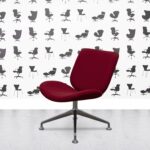 refurbished orangebox track 01 swivel chair burgundy