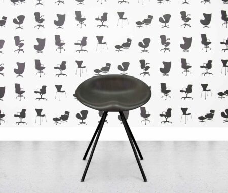 refurbished allermuir jojo a592 low stool walnut shell