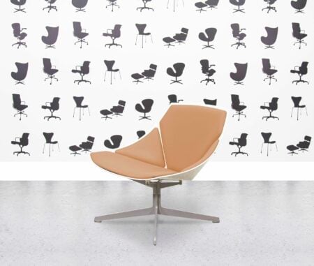 refurbished fritz hansen space lounge by jehs+laub multi colour in leather