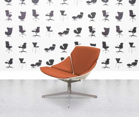 refurbished fritz hansen space lounge by jehs+laub multi colour in leather