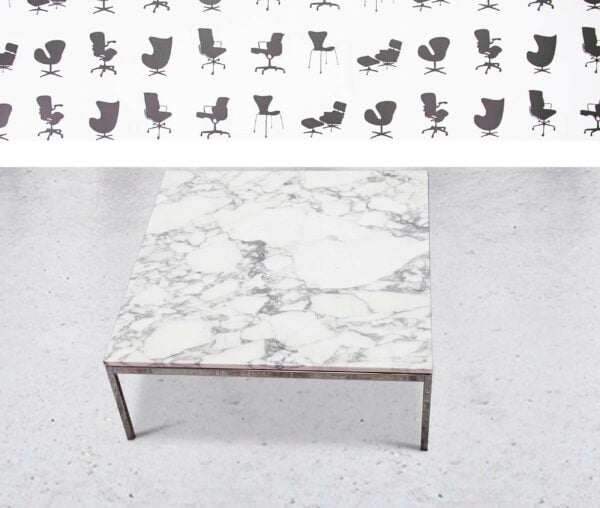refurbished walter knoll florence coffee table marble top