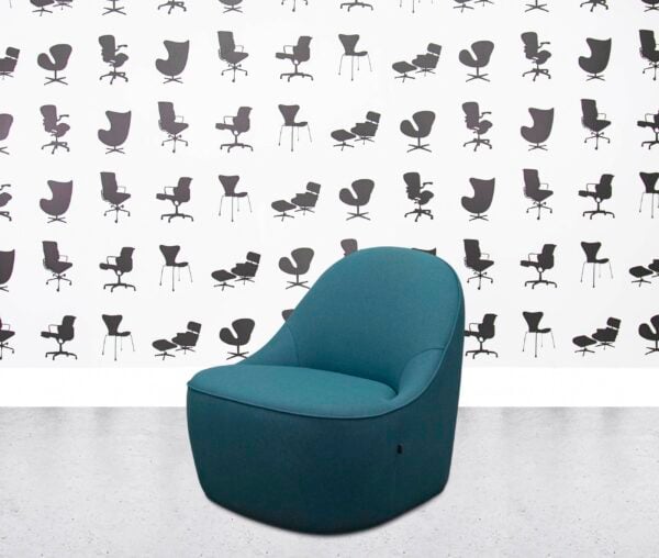 refurbished fursys stone armchair blue munsell