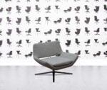 refurbished b&b italia metropolitan armchair grey fabric