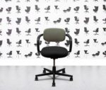 refurbished vitra allstar black frame olive back black seat