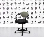 refurbished vitra allstar black frame olive back black seat