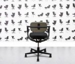 refurbished vitra allstar black frame olive back black seat