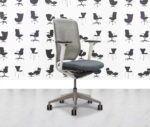 Refurbished Senator Evolve V2 Office Chair - Full Spec - White Frame - Grey Mesh - Multi Colour4