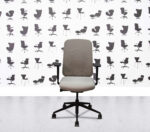 Refurbished Boss Design - Sia Task Chair - Black Frame - Beige Mesh and Seat