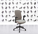 Refurbished Boss Design - Sia Task Chair - Black Frame - Beige Fizz Mesh - Beige Seat3