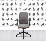 Refurbished Boss Design - Sia Task Chair - Black Frame and Base - Grey Seat