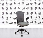 Refurbished Boss Design - Sia Task Chair - Black Frame and Base - Grey Seat4
