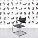 Refurbished Vitra Visavis 2 - Chrome Frame - Black Plastic Back - Multi Colour - paseo