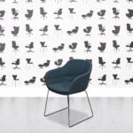 Refurbished Brunner Crona - Sled Base - Teal Green Fabric