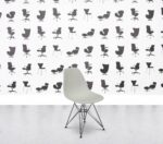 Refurbished Vitra Charles Eames DSR Chair - White