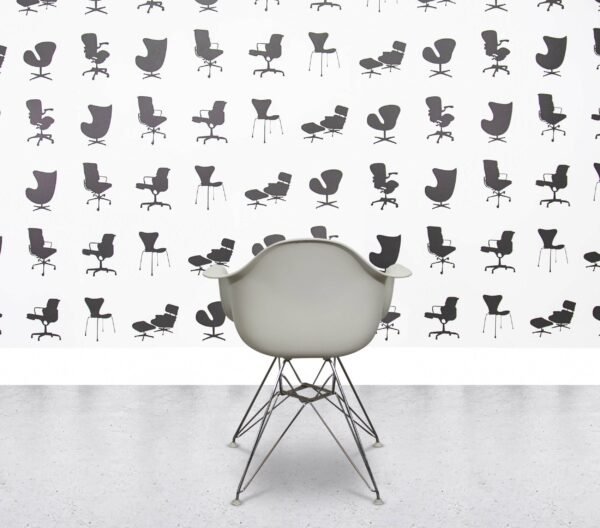 Refurbished Vitra Charles Eames DAR Chair - White