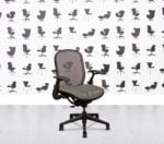 Refurbished Knoll Chadwick Chair - Black Frame - Grey Mesh