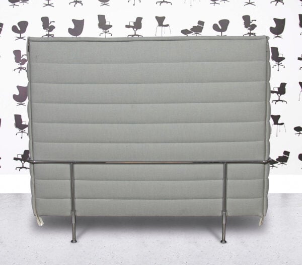 Refurbished Vitra Alcove High Back Sofa - 2 Seater - Grey Fabric