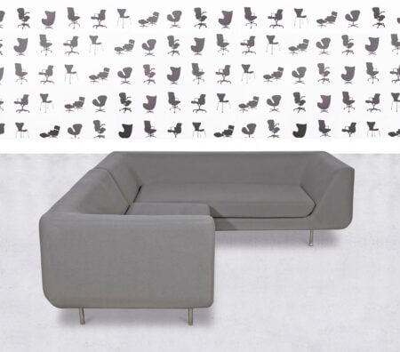 Refurbished Modus Bernard Corner Sofa - Grey Fabric