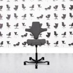 Refurbished HAG Capisco 8106 - Black Frame - Grey Fabric