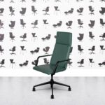 Refurbished Brunner Fina Soft High Back Chair - Turquoise Leather