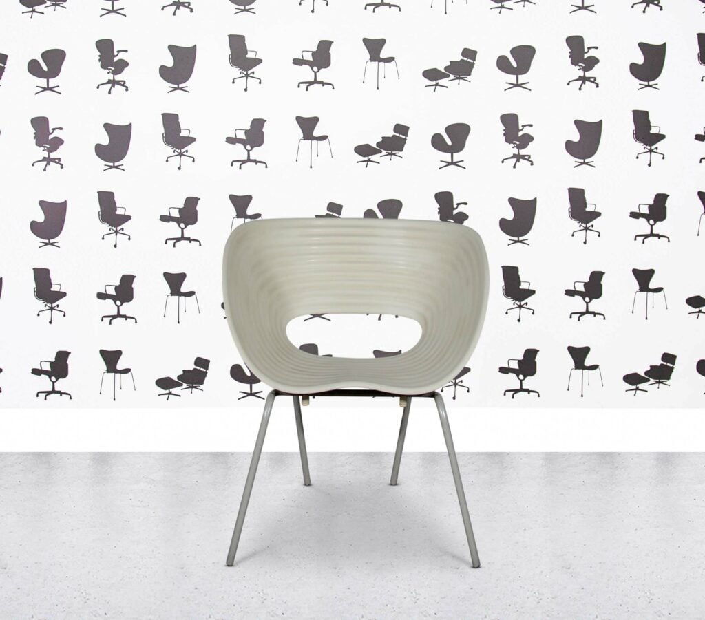 Refurbished Vitra Tom Vac Lounge Chair - White Shell