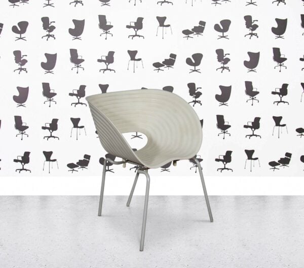 Refurbished Vitra Tom Vac Lounge Chair - White Shell