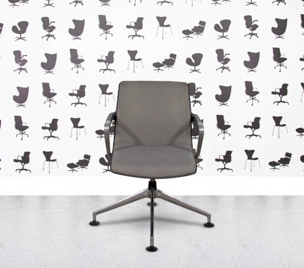 Refurbished Vitra Unix Four Star Base - Black Frame - Sierra Grey