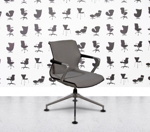 Refurbished Vitra Unix Four Star Base - Black Frame - Sierra Grey