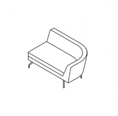 Refurbished Orangebox CWTCH-Group - Group Sofa with Power Output - Dimensions
