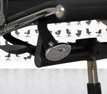Refurbished Vitra Charles Eames EA119 - Chrome Frame - Black Hopsack Fabric - add media