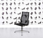 Refurbished ICF Charles Eames EA119 - Polished Aluminium - Black Mesh