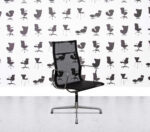 Refurbished ICF Charles Eames EA119 - Polished Aluminium - Black Mesh