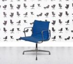 Refurbished Vitra EA108 - Chrome Frame - Blue Fabric