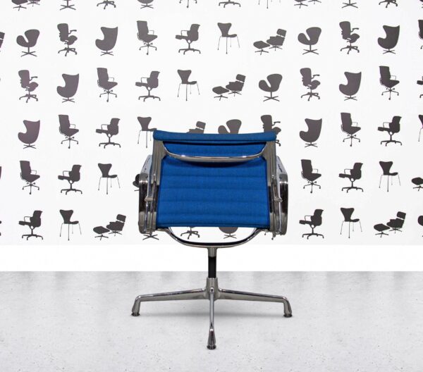 Refurbished Vitra EA108 - Chrome Frame - Blue Fabric