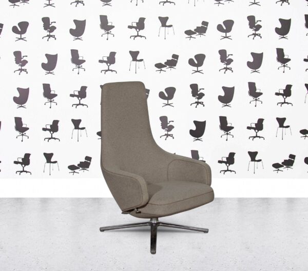 Refurbished Vitra Repos Lounge Chair - Cream Fabric