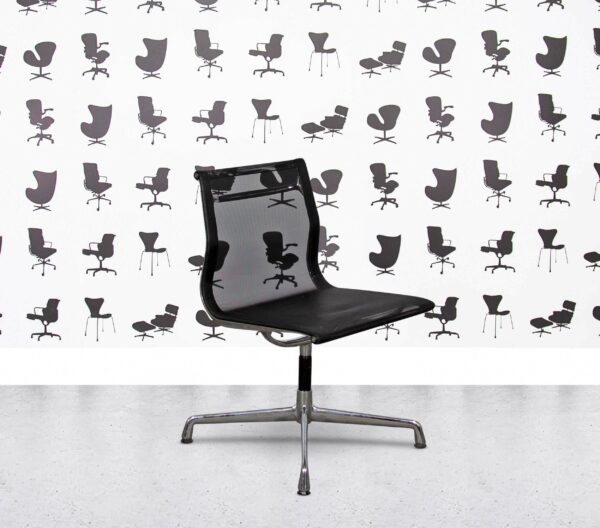 Refurbished ICF Charles Eames EA106 - Chrome Frame - Black Mesh