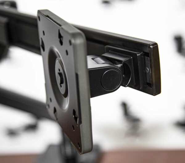 Refurbished Humanscale M8.1 Dual Monitor Arm Desk Mount - Black