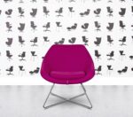 Refurbished Allermuir Open A642 - Wire Frame Base - Pink Fabric