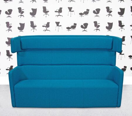 Refurbished Bene PARCS Wing Sofa - Baby Blue