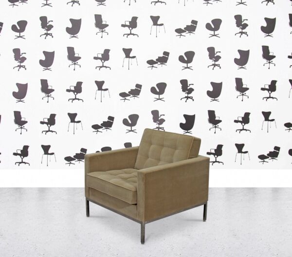 Refurbished Walter Knoll Florence Armchair - Latte Fabric