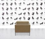 Refurbished Walter Knoll Florence Armchair - Latte Fabric