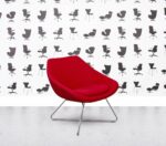 Refurbished Allermuir Open A642 - Wire Frame Base - Red Fabric