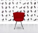 Refurbished Erik Jørgensen EJ11 - Cocktail Chair - Red