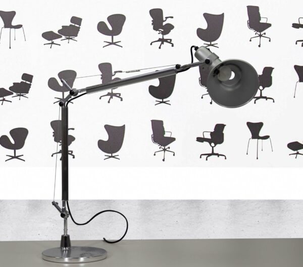 Refurbished Artemide Tolomeo Micro Table Lamp Aluminum