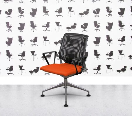Refurbished Vitra Meda Conference Chair - Black Mesh - Multi Colour - Olympic
