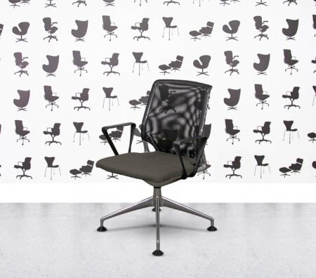 Refurbished Vitra Meda Conference Chair - Black Mesh - Multi Colour - Sombrero